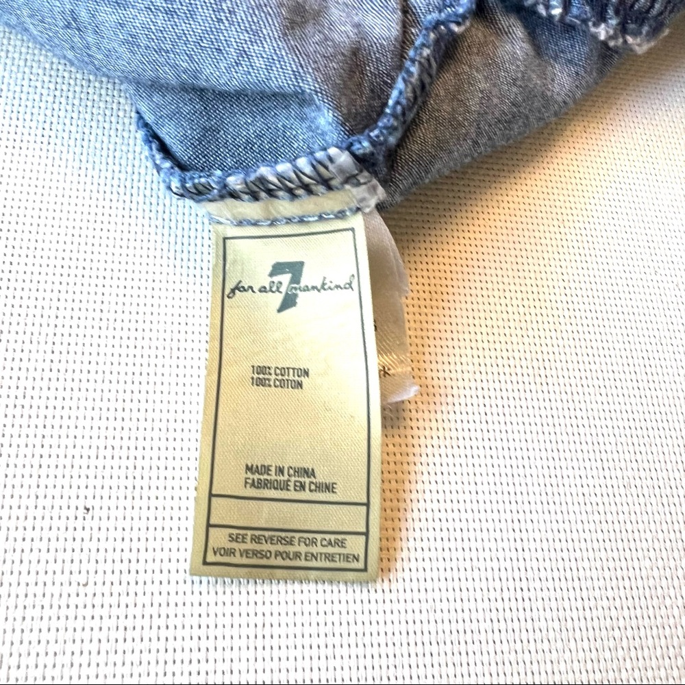 7 For All Mankind Kid’s Ombré Denim Top - Picture 9 of 9